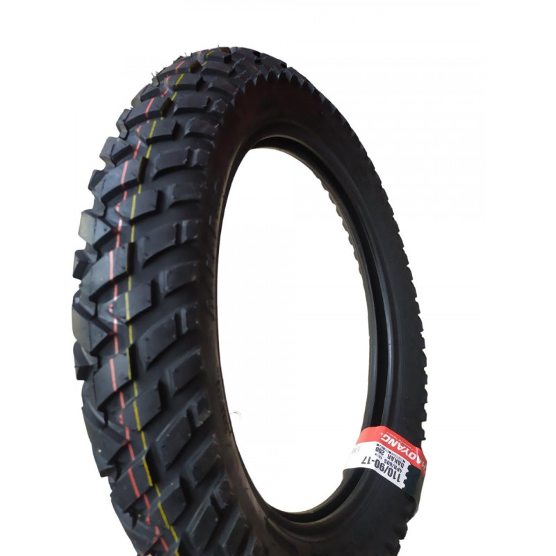 Мотопокришка 110/90-17 (4PR/60S), "ChaoYang" DAKAR 200 (ТТ) "ШИПОВКА"