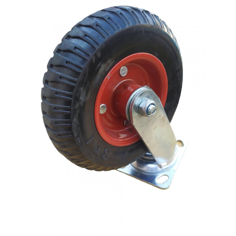 Колесо лите з кронштейном, діаметр 200 мм, поворотне, (235 кг)