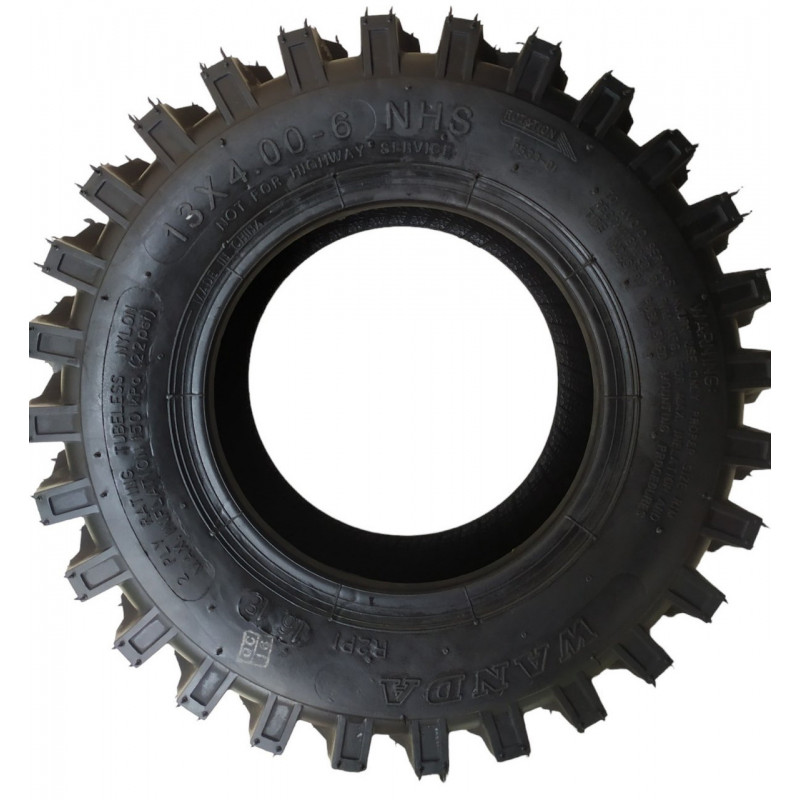 Покришка 13х4.00-6 на дитячий квадроцикл, багі, без камерна (TL), "WANDA" (2PR)