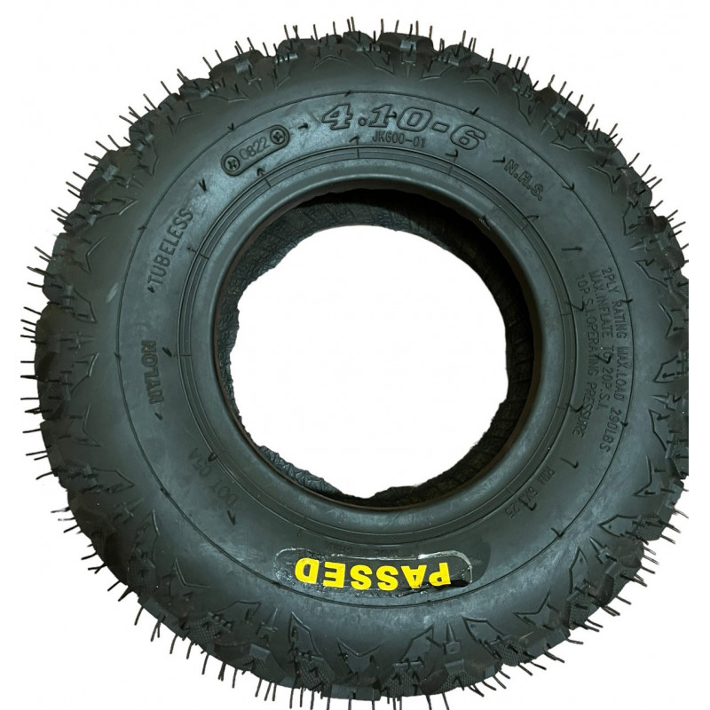 Покришка 4.10-6 на дитячий квадроцикл, баги, без камерна (TL), "WANDA" (2PR)