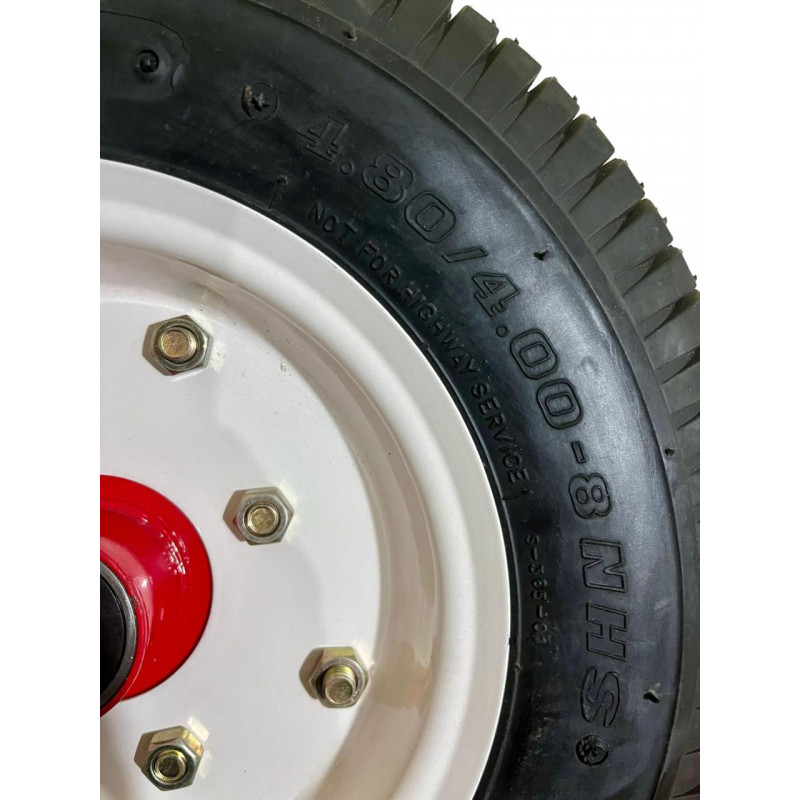 Колесо 4/80/4.00-8 зі ступицею під вісь 20мм, скат "Delitire" Індонезія