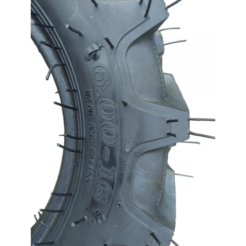 Покришка з камерою 6.00-16 на мінітрактор, мотоблок. 50% резины (8PR)