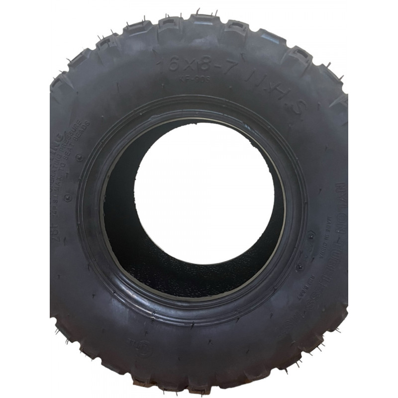 Покришка 16х8-7 на квадроцикл, без камерна (TL),  "QINGDA" (4PR)