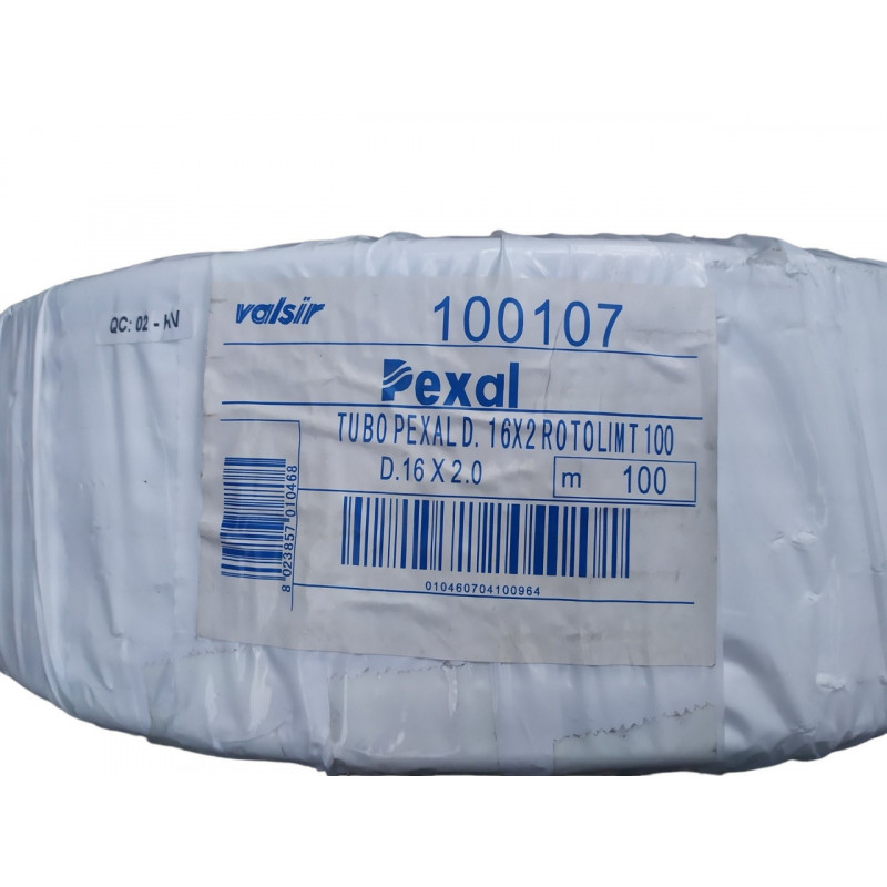 Металопластикова безшовна труба 16х2мм, "VALSIR" PE-X/Al/РЕ-Х