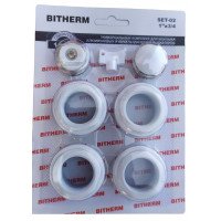 Комплект для під'єднання радіатора 3/4" без кріплень, "BITHERM"
