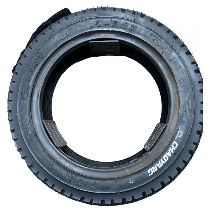 Покришка 3.00-10 (17х3.0) камерна (TT), 4PR, Load Range B, "Chao Yang"
