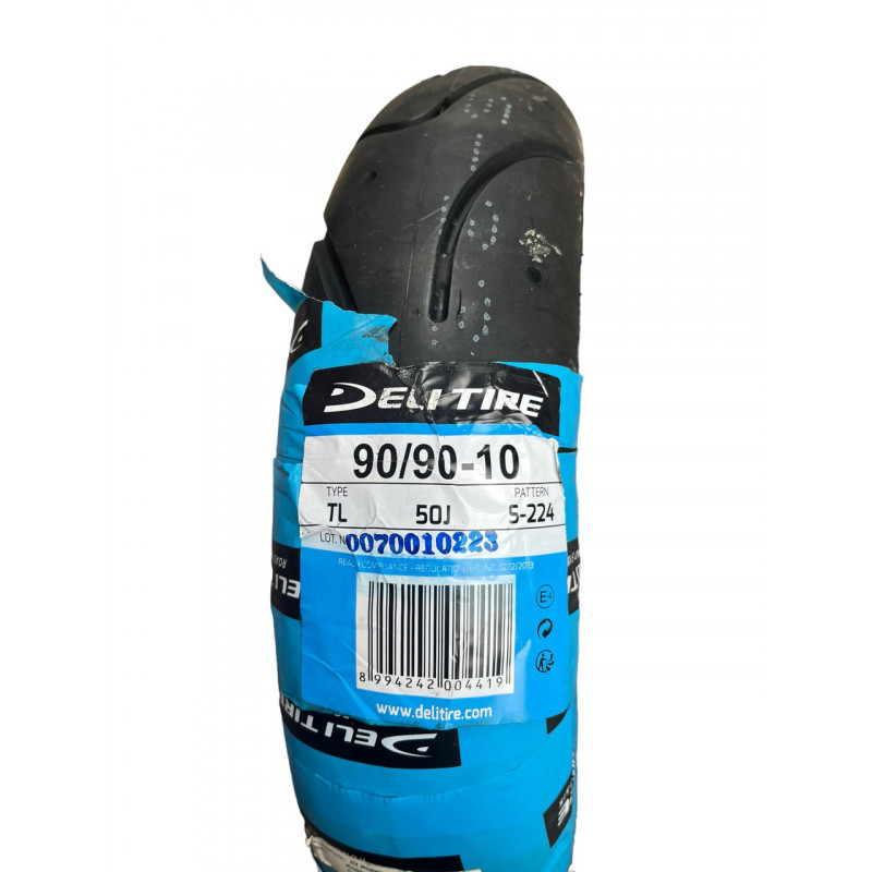Покришка 90/90-10 56J, TL - безкамерна, Load Range 'B', (4PR), "DeliTire"