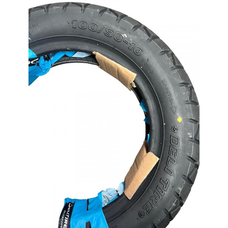 Покришка 100/90-10 (3.50-10) 56J, TL - безкамерна, Load Range 'B', (4PR), "DeliTire"