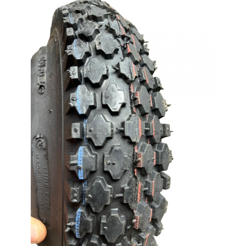 Покрышка 4.10/3.50-6 4PR (60% каучука) для садово-строительной тачки, тележки, детский квадроцикл "Deli Tire" Индонезия