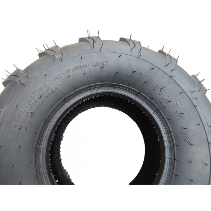 Покришка 19х7-8 (175/80-8) на квадроцикл, без камерна (TL), (4PR)