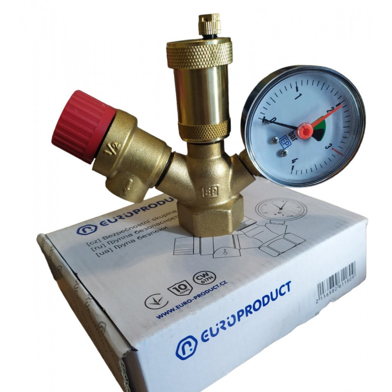 Група безпеки "EUROPRODUCT", клапан 3bar