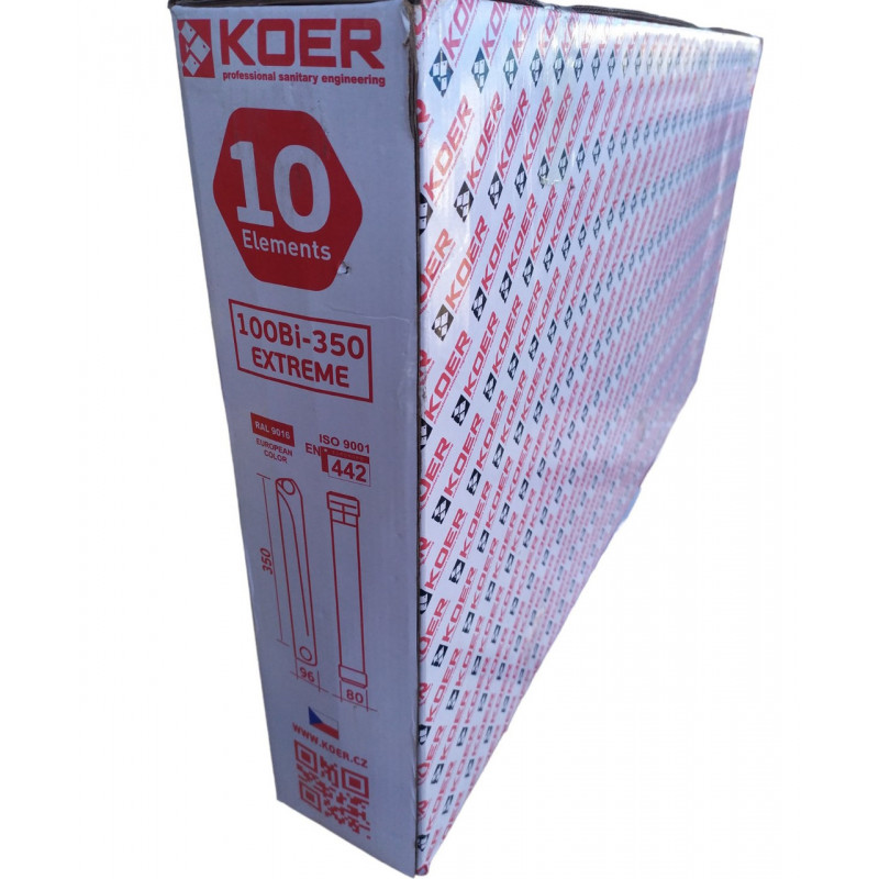 Радіатор біметалевий 100/350 EXTREME "Koer" Чехія