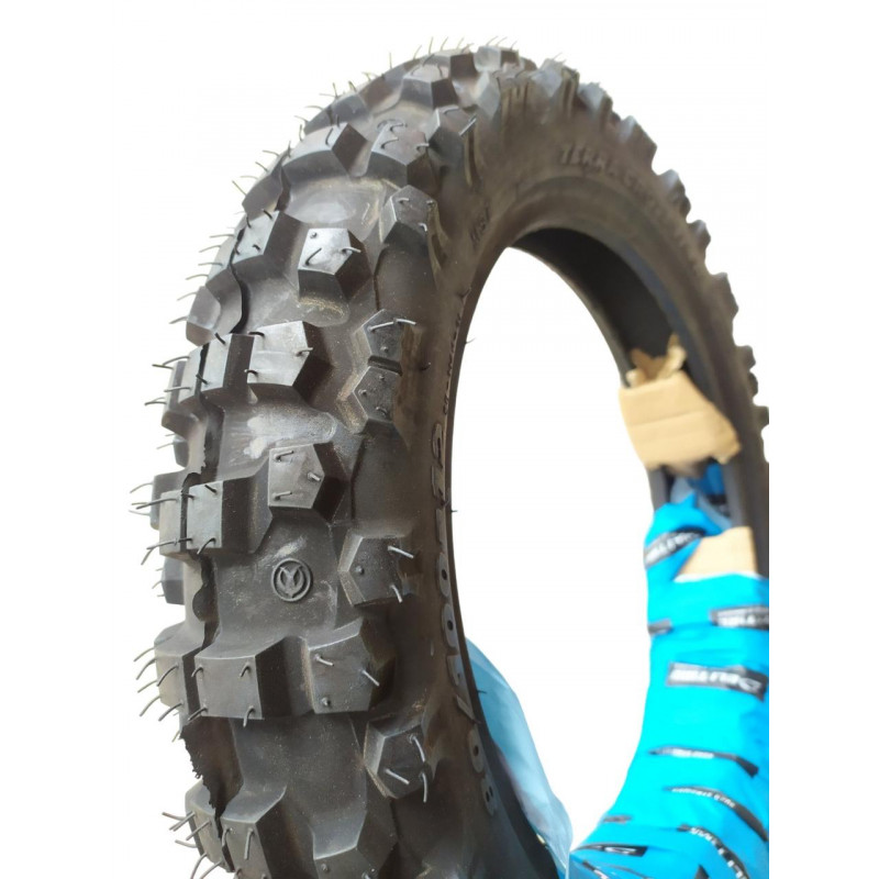 Покришка 80/100-12 камерна (ТТ) 50M (4PR), "DeliTire" Індонезія "ШИПОВКА"