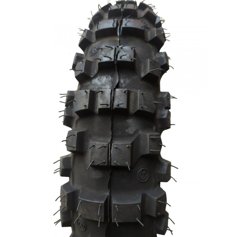 Покришка 80/100-12 камерна (ТТ) 50M (4PR), "DeliTire" Індонезія "ШИПОВКА"