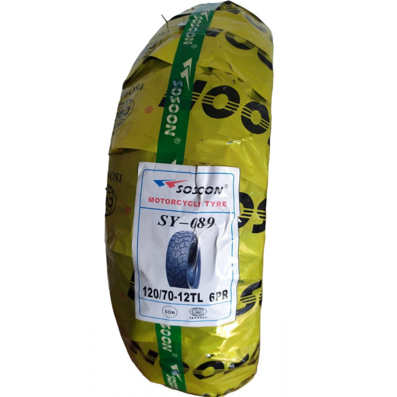 Мотошина 120/70-12 безкамерна (TL) M/C, "Sosoon" SY-089 Корея