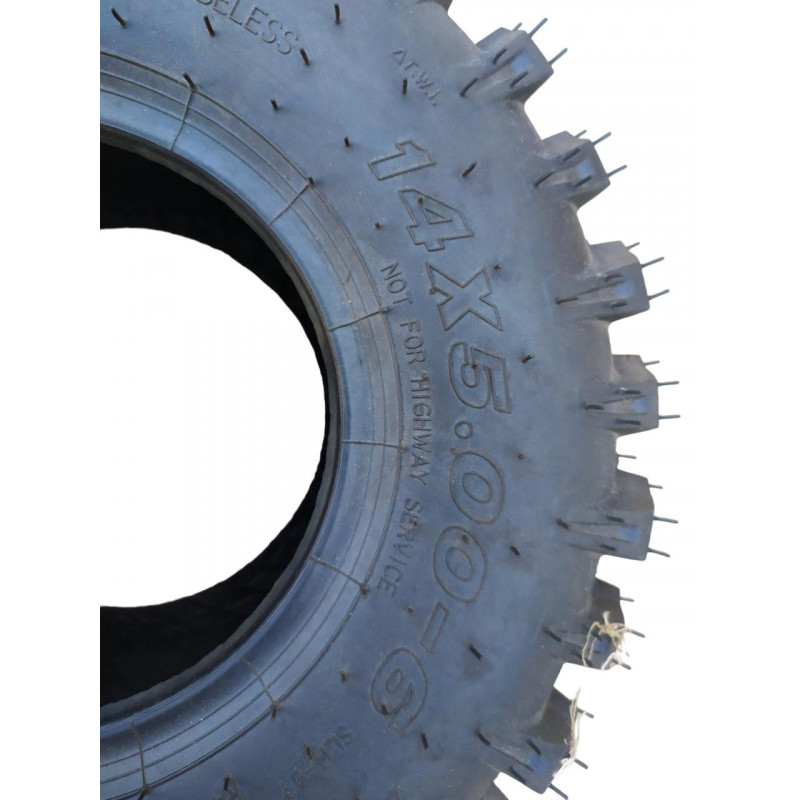 Покришка 14х5.00-6 на квадроцикл, баги, без камерна (TL), "WANDA" (4PR)