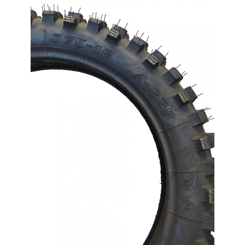 Покришка 3.75-18 з камерою, СПБ (Л-229) ШИПОВКА