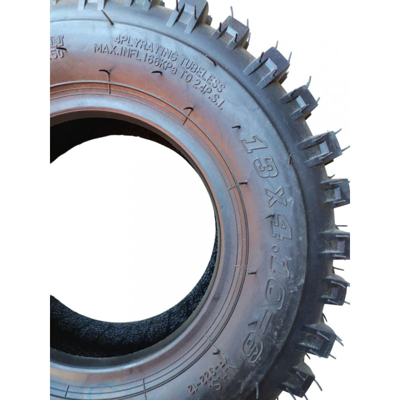 Покришка 13х4.10-6 (4.10-6) на дитячий квадроцикл, баги, без камерна (TL) (2PR)