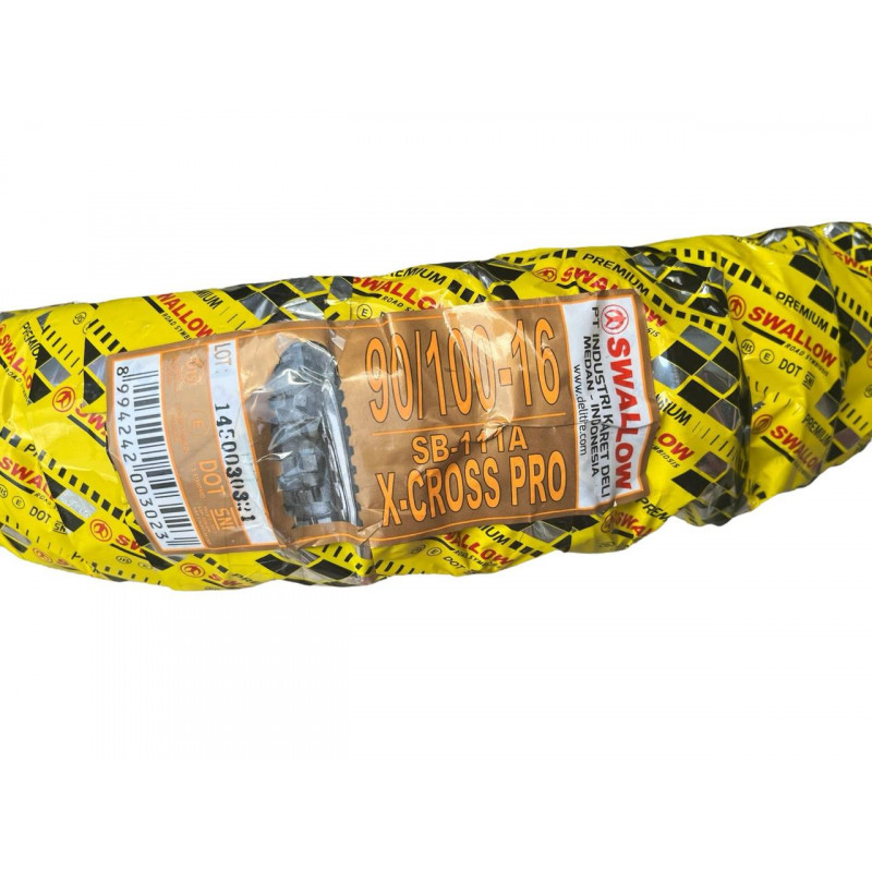 Покришка з камерою 90/100-16  "SWALLOW" X-CROSS PRO 52M M/C TT (4PR), Load Range B