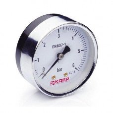 Манометр аксиальный 6 bar, D=63мм, 1/4'' "Koer"