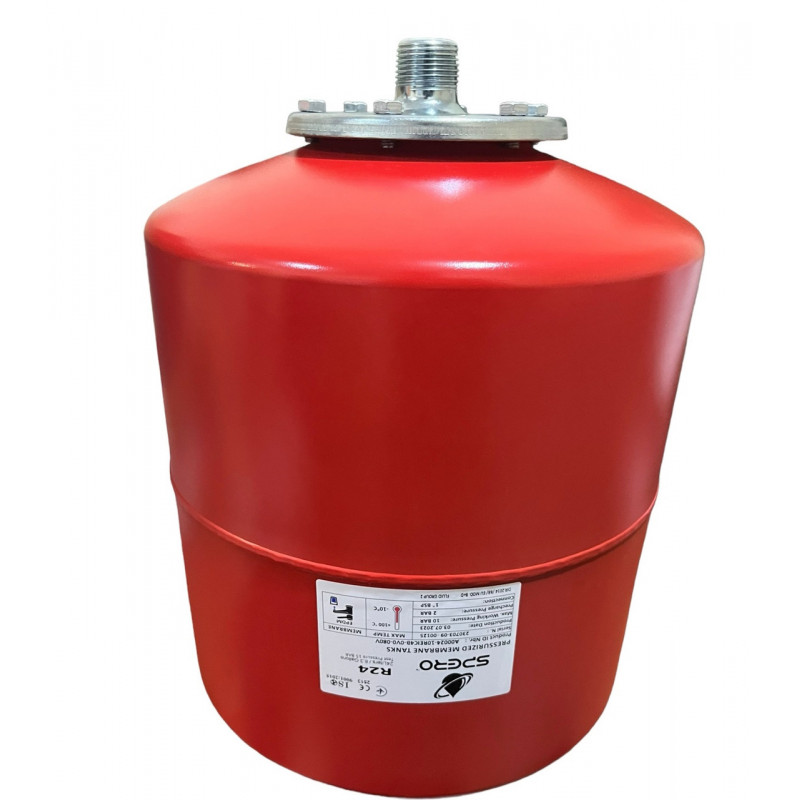 Бак розширювальний 24 літри, циліндричний, (1"), "Spero" Італія