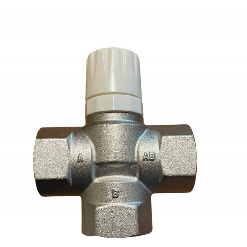 Термостатичний триходовий змішувальний клапан (DN 25) + Термоголовка (20-60°С), "Europroduct" Чехія