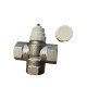 Термостатичний триходовий змішувальний клапан (DN 25) + Термоголовка (20-60°С), "Europroduct" Чехія