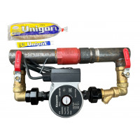 Байпас в зборі 1"1/2 (ДУ 40) з чавунним клапаном короткий (390 мм)