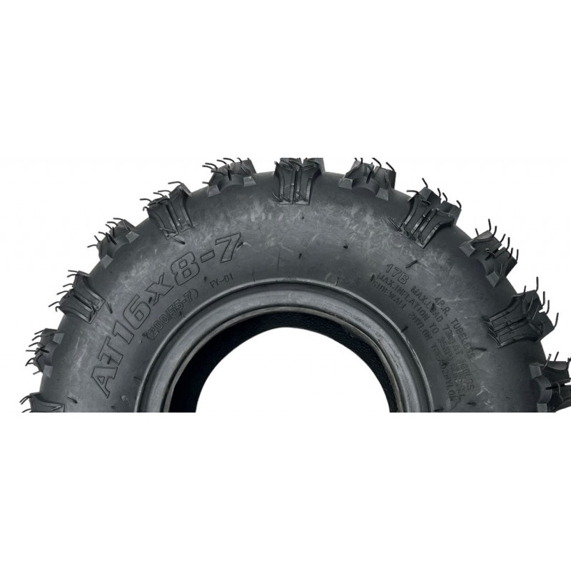 Покришка 16х8.00-7 (200/55-7) на квадроцикл, без камерна (TL), 17В, (4PR)