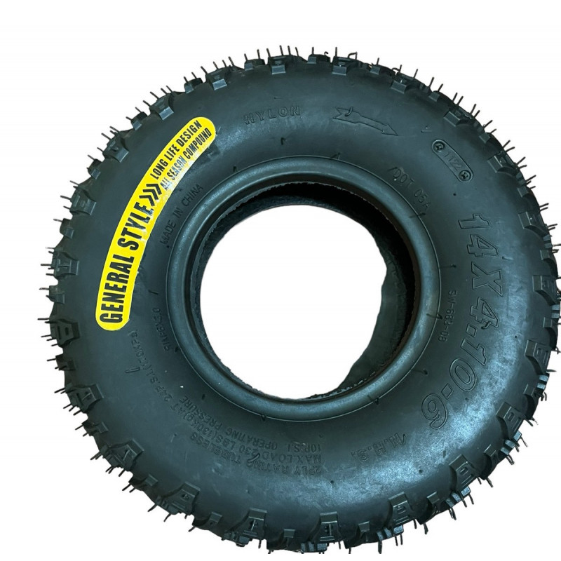 Покришка 14x4.10-6 на дитячий квадроцикл, баги, без камерна (TL), "WANDA" (2PR)