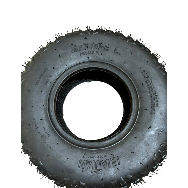 Покришка 19х7.00-8 (180/80-8) на квадроцикл,  без камерна (TL), 20F (4PR)