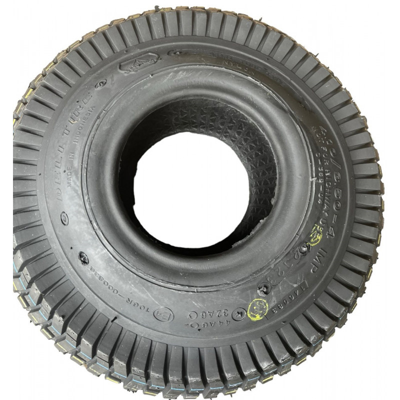 Покришка 4.10/3.50-4 (60% каучуку) для садово-будівельної тачки, дитячий квадроцикл "Deli Tire" Індонезія