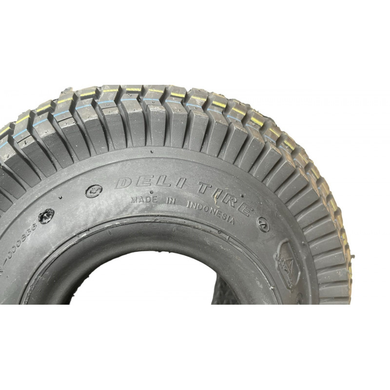 Покришка 4.10/3.50-4 (60% каучуку) для садово-будівельної тачки, дитячий квадроцикл "Deli Tire" Індонезія