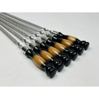 Шампура ПРЕМІУМ, з деревяною ручкою