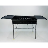 Стаціонарний мангал 3 мм, зі зйомними ніжками і двома боковими столиками