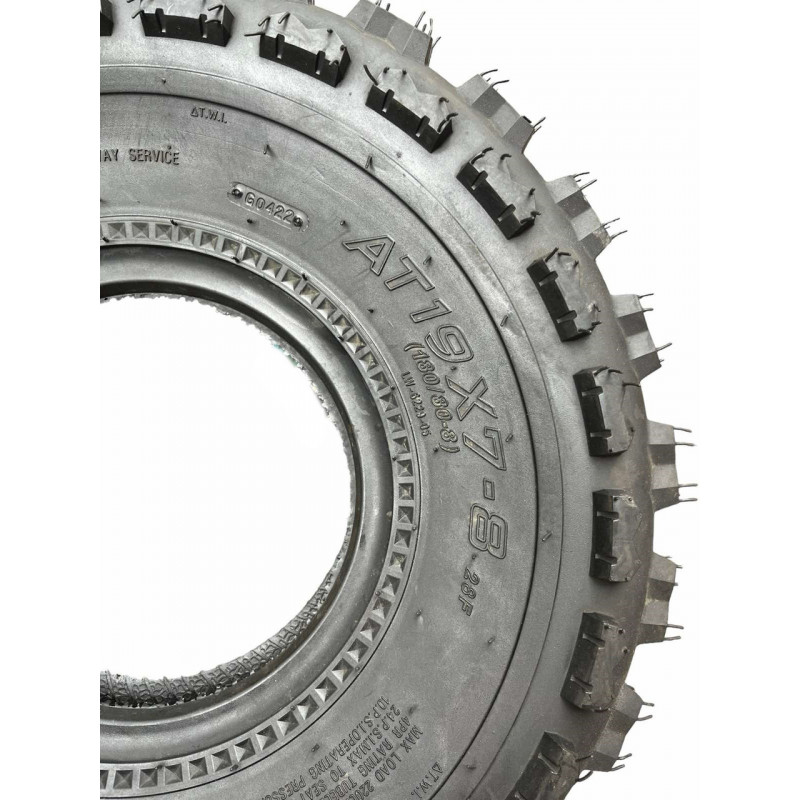 Покришка 19х7-8 (180/80-8) на квадроцикл, без камерна (TL), (4PR)