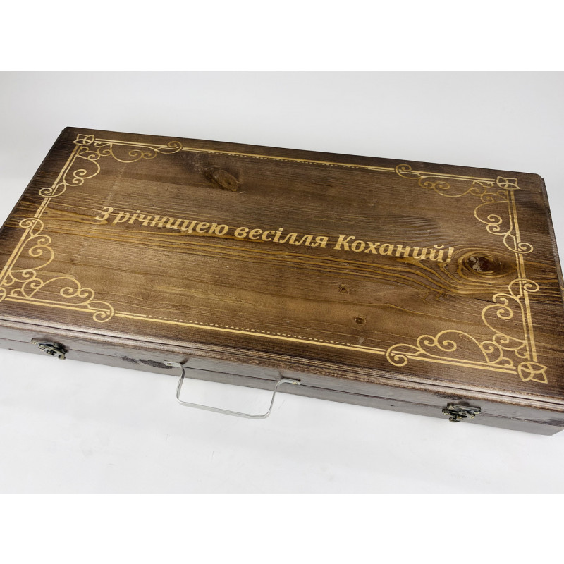 Набір шампурів в кейсі СРІБЛО