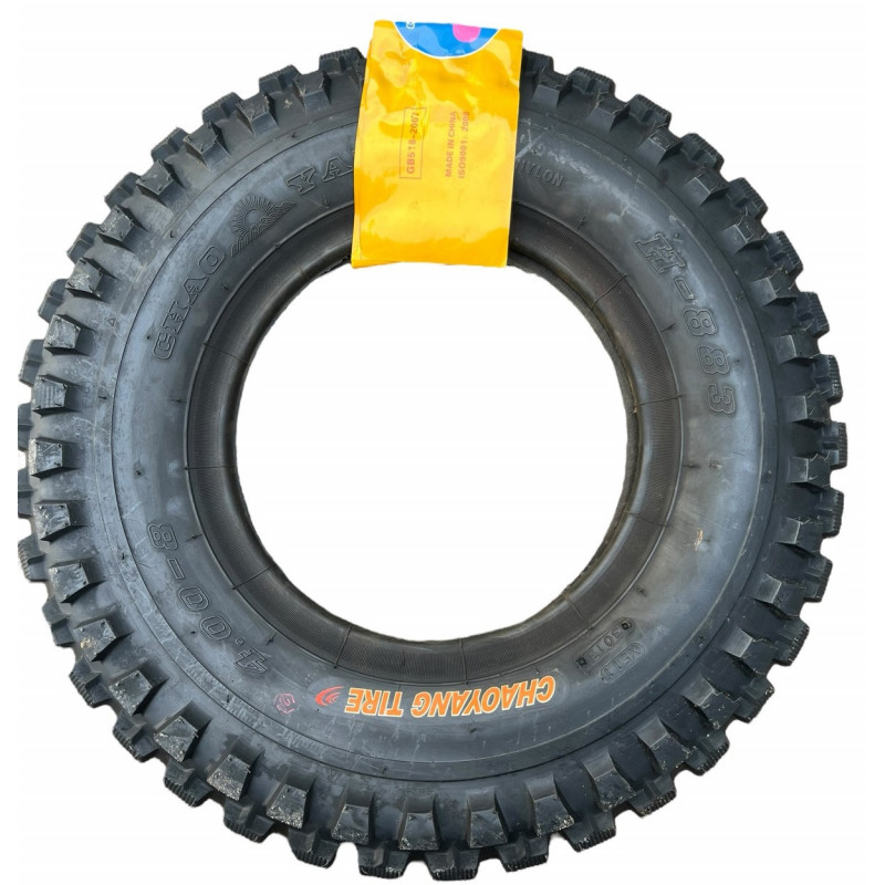 Покришка 4.00-8 55J, камерна (ТТ), 4PR, MAX LOAD 218кг, "Chao Yang" Шиповка