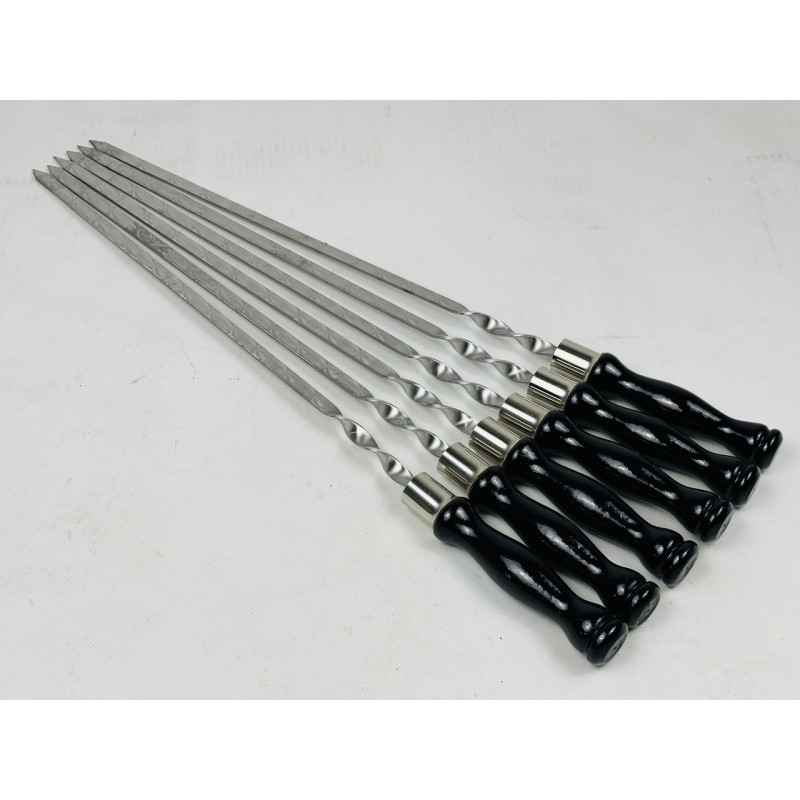 Шампура БЛЕК, з деревяною ручкою