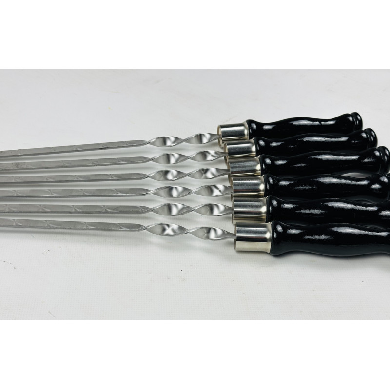 Шампура БЛЕК, з деревяною ручкою