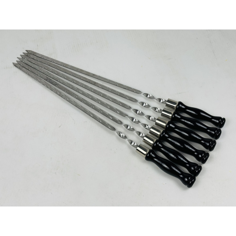 Шампура БЛЕК, з деревяною ручкою