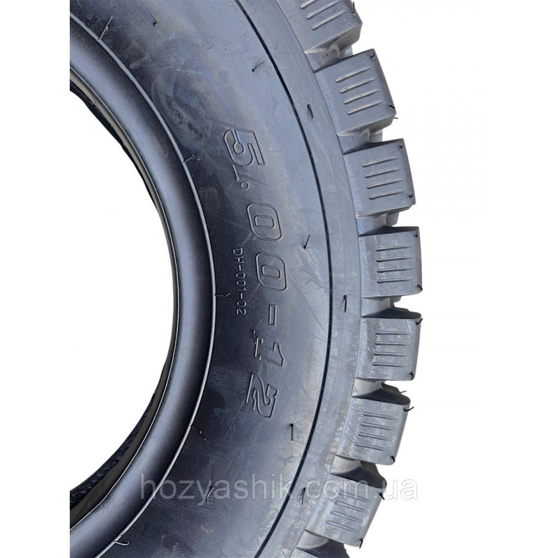 Шина 5.00-12 85K 8PR TL безкамерна, посилена, 70% каучуку (на мотоблок / мінітрактор)