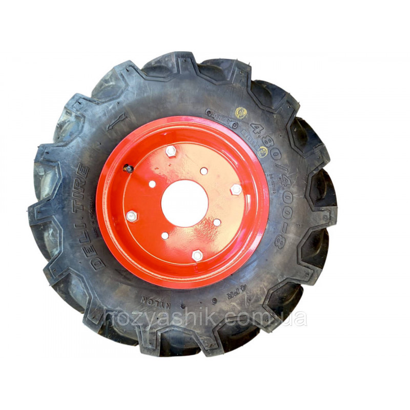 Колесо в зборі 4.00-8 4PR Deli Tire (диск 4х110) для мотоблока та мінісільгосптехніки