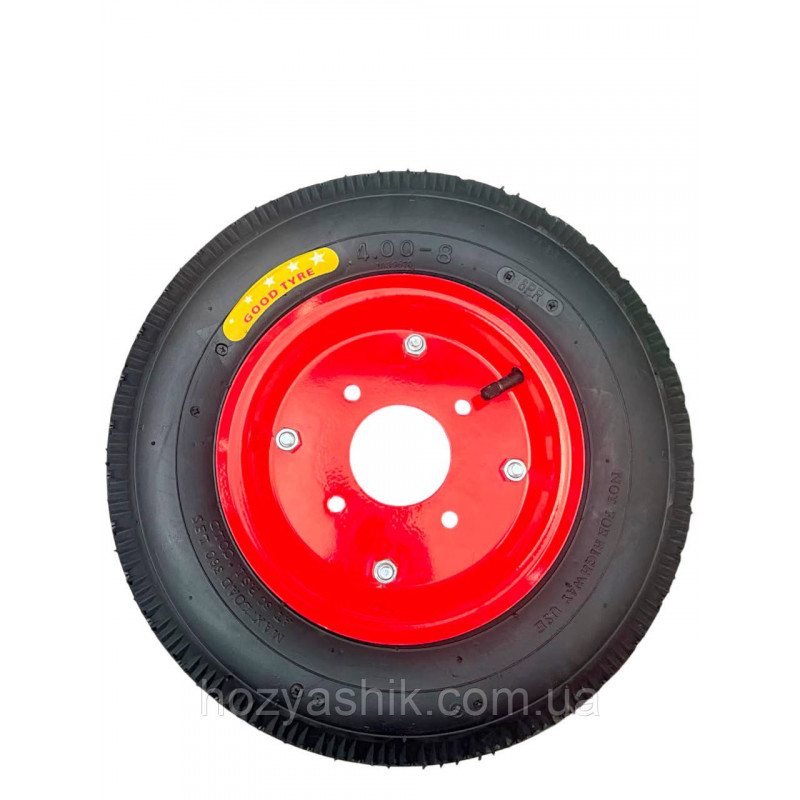 Колесо в сборе 4.00-8 с усиленной шиной GOOD TYRE 6PR, диск разборный