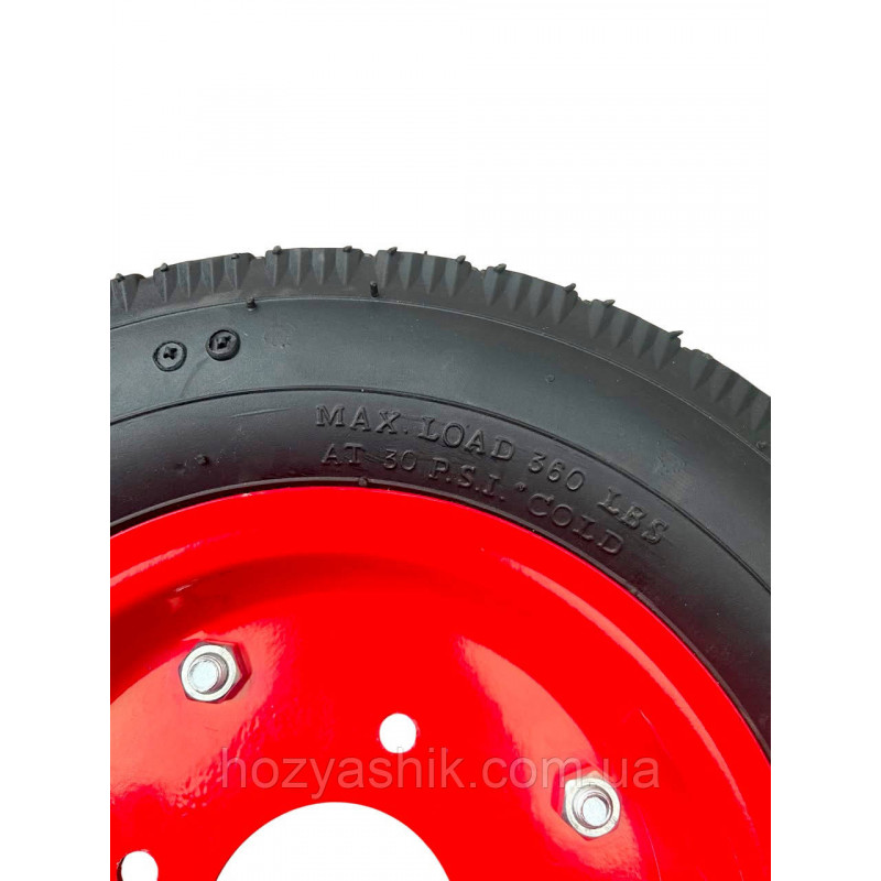 Колесо в сборе 4.00-8 с усиленной шиной GOOD TYRE 6PR, диск разборный