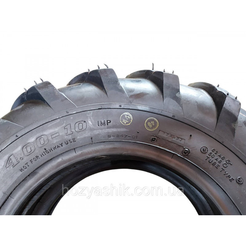 Покришка 4.00-10 Deli Tire (Індонезія) —  Оригінал, не дубіє! «Ялинка».  4PR (Посилена)