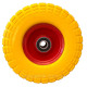 Колесо на тачку 3.50-4 (4.10/3.50/4) пінополіуретанове, діаметром 250 мм, під вісь Ø20мм