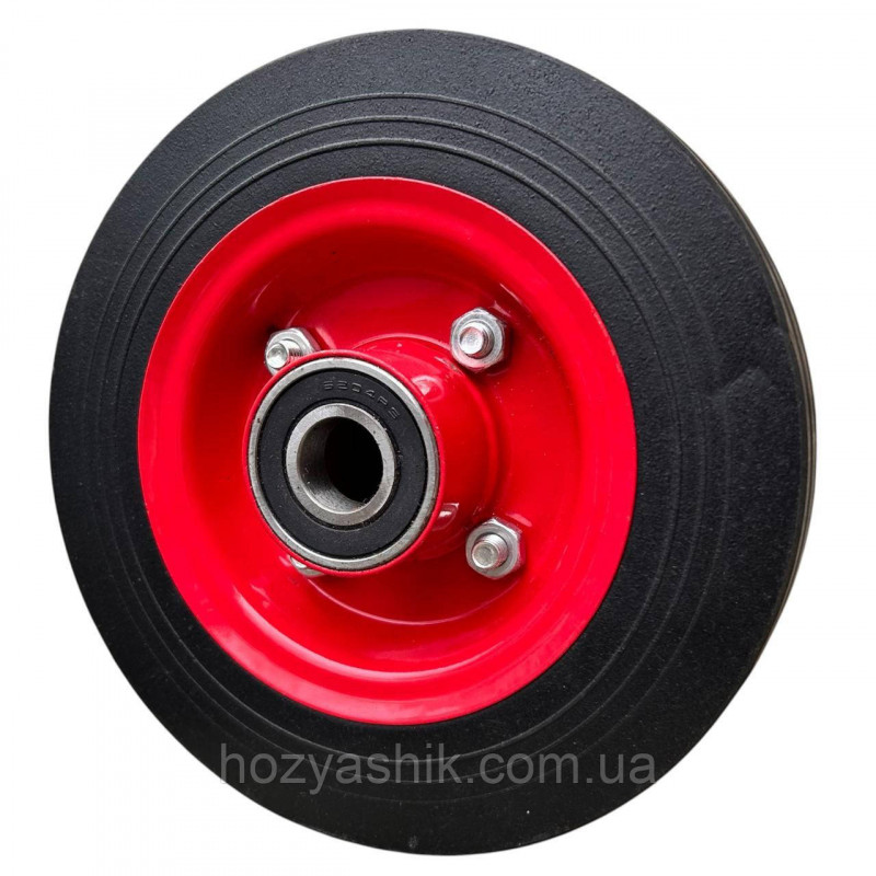 Колесо на тачку лите 2.50-4/20 мм (8х4) діаметр 200 мм