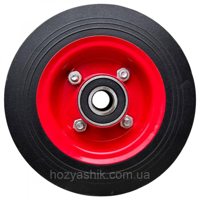 Колесо на тачку лите 2.50-4/20 мм (8х4) діаметр 200 мм