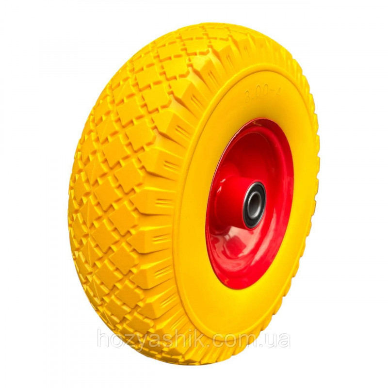 Колесо на тачку пінополіуретанове 3.00-4/20 мм діаметром 240 мм